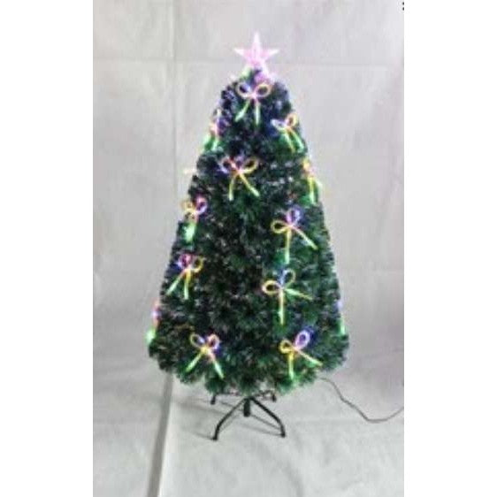 Brazi de Craciun cu fibra optica colorata cu funda - 210cm