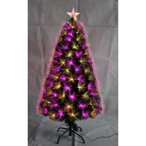 Brazi de Craciun cu fibra optica rosu-albastru, rosu-verde 8mm - 180cm