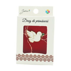 Brosa Mica in Cutie Porumbel