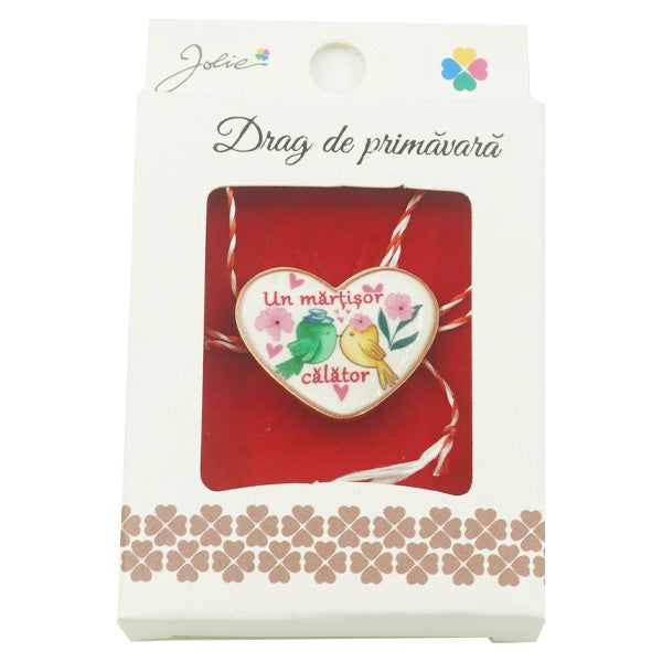 Brosa Mica in Cutie Jolie model Un Martisor Calator