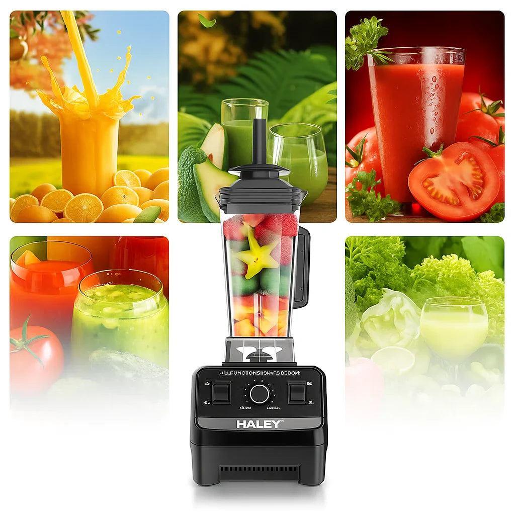 Mixer Multifunctional HALEY HY-2715, 5500W, 2.5L, 2 Viteze, Functie Pulse, Curatare Automata, 2 in 1