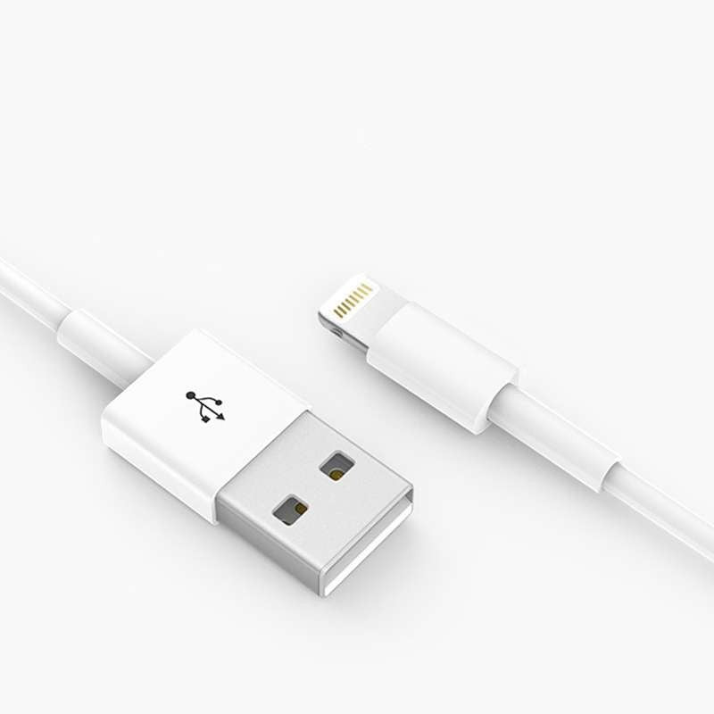 Cablu Date Kaveny, compatibil cu iPhone, 2A, 1 m, WUW-X83, Blister, Alb