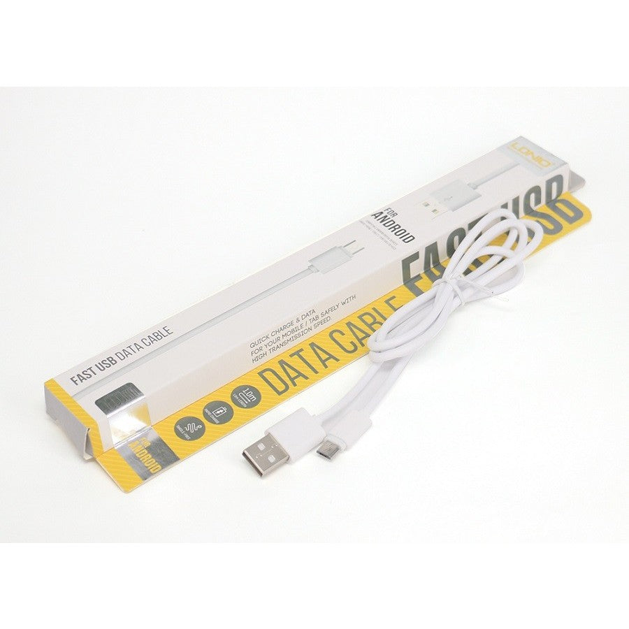 Cablu date MicroUSB Fast Charging 1 m Alb Cod Produs 08079