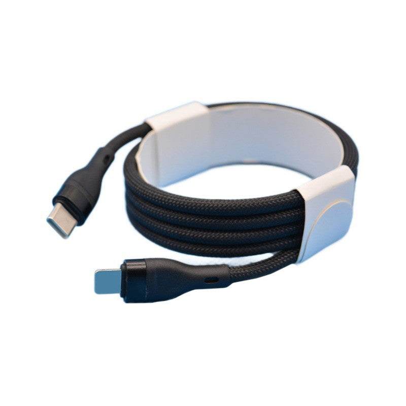 Cablu de Date impletit din Nailon, Kadeny, Incarcare Rapida, Potrivit Compatibil cu iPhone, Cablu de Incarcare cu Power Delivery 20W, 1 m, Negru