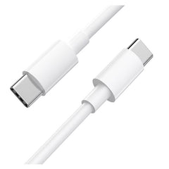 Cablu de date si Incarcare Kaveny, Type-C la Type-C, lungime 1 m, alb