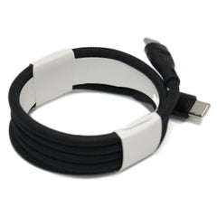 Cablu de Date Universal, Kadeny, Incarcare Rapida, Type-C to Type-C Compatibil cu Telefon sau Tableta, Cablu de Incarcare Impletit din Nailon, 1 m, Negru