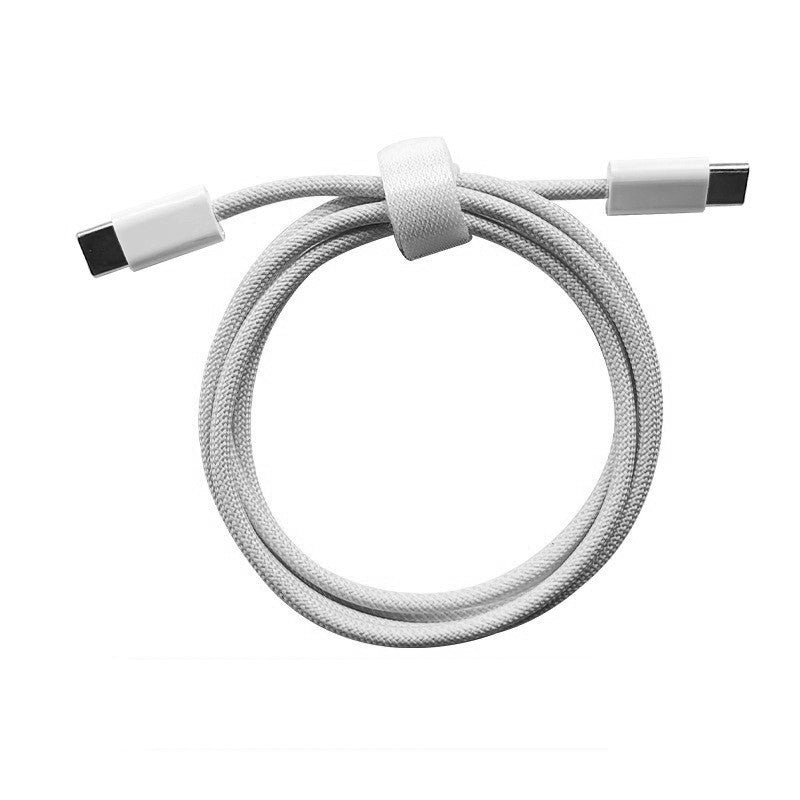 Cablu de Date Universal, Kadeny, Incarcare Rapida, Type-C to Type-C Compatibil cu Telefon sau Tableta, Cablu de Incarcare Impletit din Nailon, 1 m, Gri