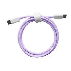 Cablu de Date Universal, Kadeny, Incarcare Rapida, Type-C to Type-C Compatibil cu Telefon sau Tableta, Cablu de Incarcare Impletit din Nailon, 1 m, Mov