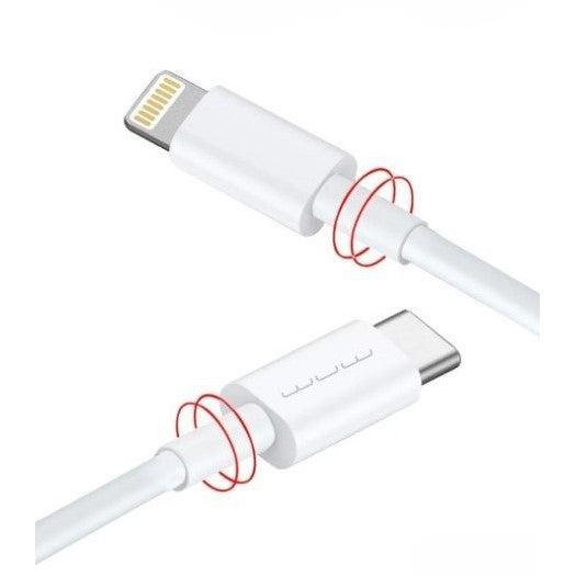Cablu De Date USB Type-C la iPhone Kaveny WUW-X181 20W 1 m, Alb