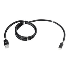 Cablu de incarcare rapida, Kaveny, USB, compatibil Iphone, cu absorbtie magnetica, 1 m, negru