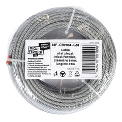 Cablu otel zincat Micul Fermier, diametru 6mm, lungime 25m
