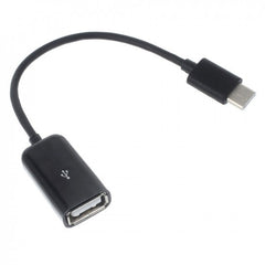 Cablu OTG USB 2.0 Type-C to USB A 16 cm Kadeny, Negru