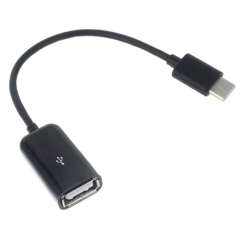 Cablu OTG USB 2.0 Type-C to USB A 16 cm Kadeny, Negru