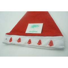 Caciulita de Mos Craciun,Kadeny, cu braduti ,led si muzica, rosie, marime universala, poliester