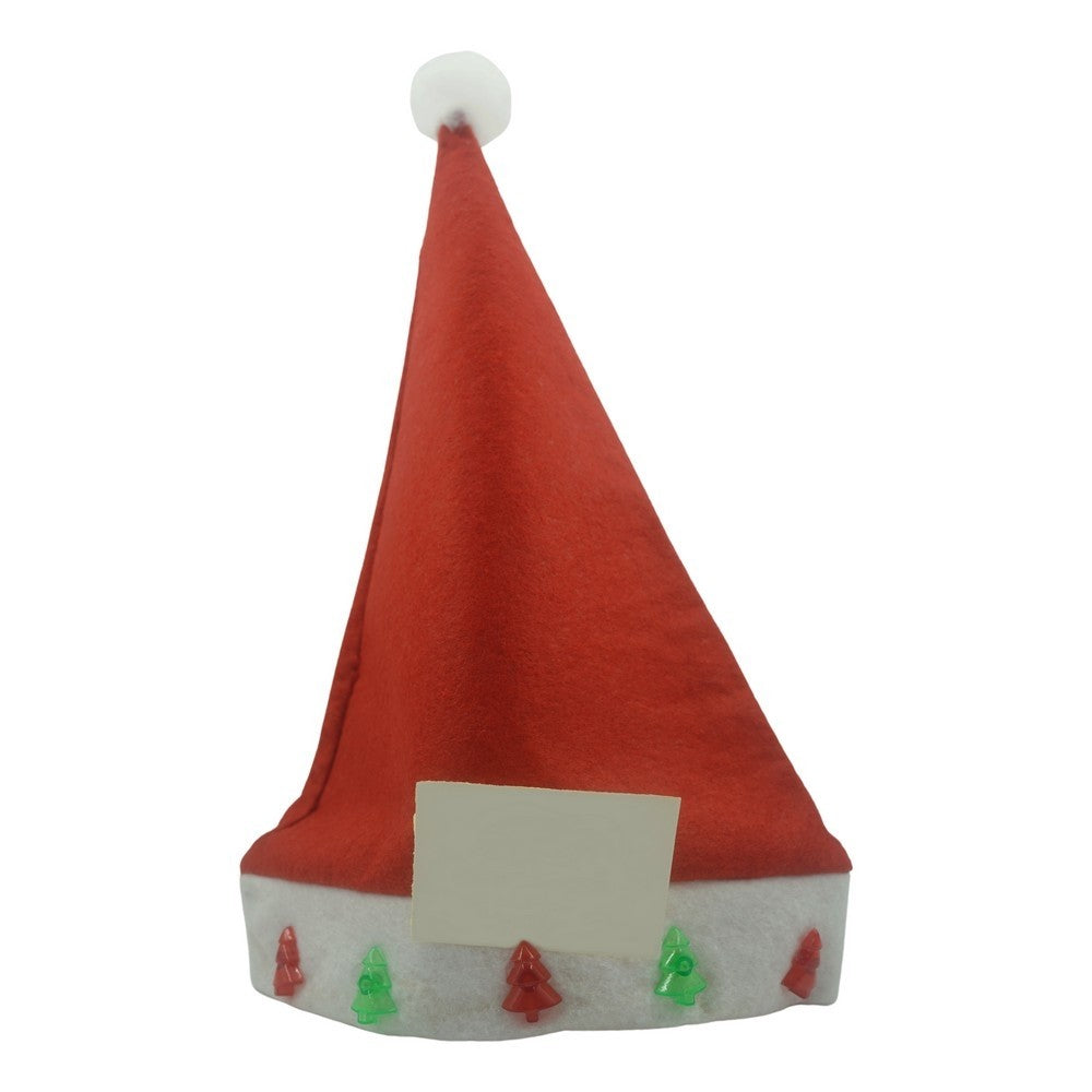 Caciulita de Mos Craciun,Kadeny, cu braduti si led, rosie, marime universala, poliester