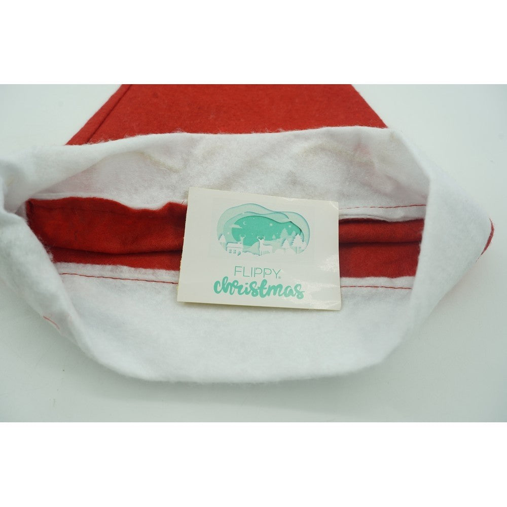 Caciulita de Mos Craciun,Kadeny, cu inscriptie 2022 si led, rosie, marime universala, poliester