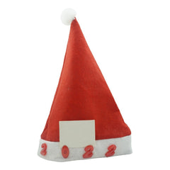 Caciulita de Mos Craciun,Kadeny, cu inscriptie 2022 si led, rosie, marime universala, poliester