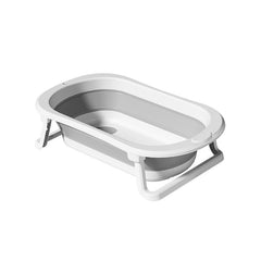 Cada de Baie Pliabila, Kaveny, cu Suport, Indicator de Temperatura, 0-8 Ani, din PP+TPR, 45 l Capacitate, 80 x 50 x 23 cm, Gri