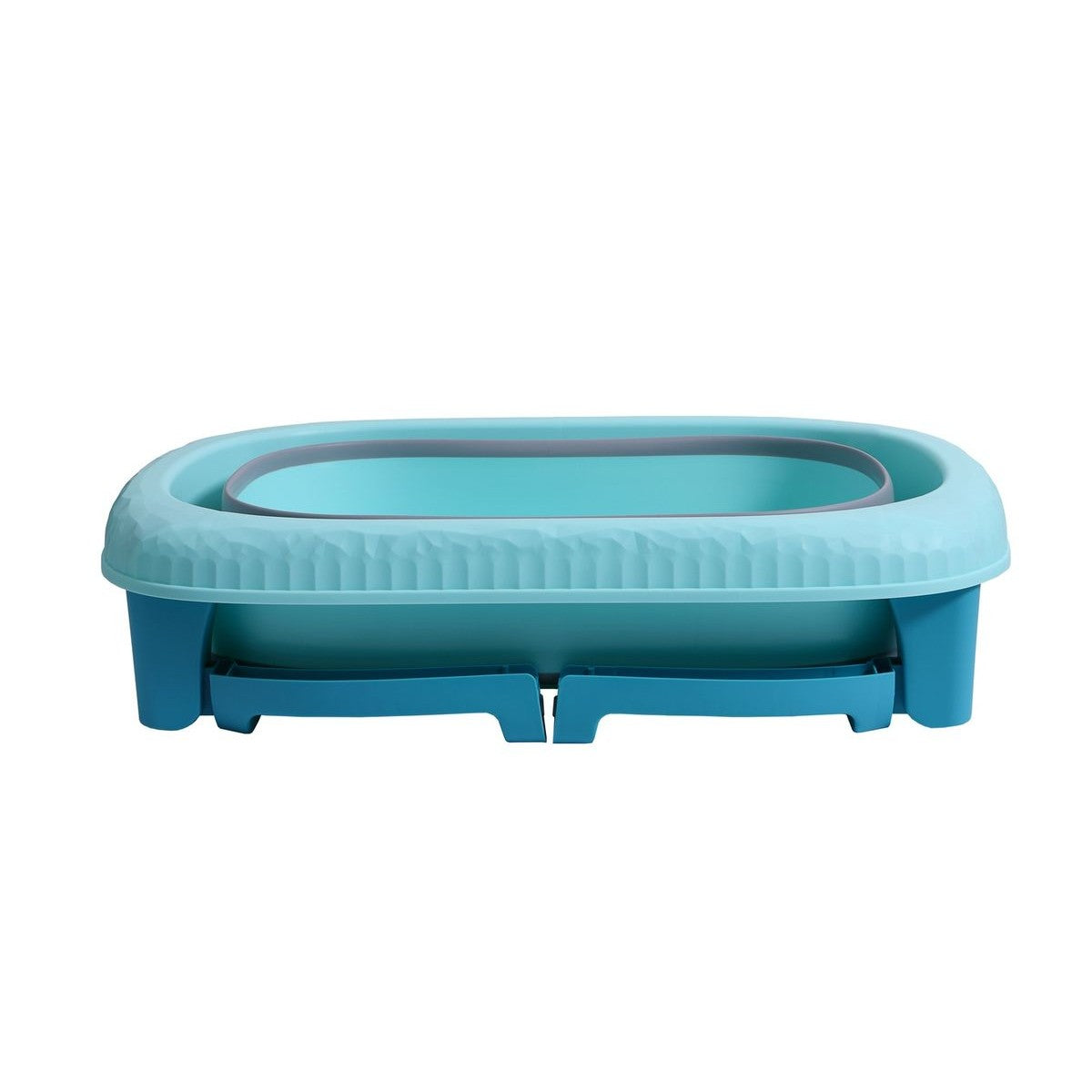 Cada Pliabila pentru Baie, Kadeny, din PP+TPE, pentru Copii 0-6 Ani, cu Picioare, Suport de Sezut, Scurgere Etans, 80 x 52 x 42 cm, Albastru