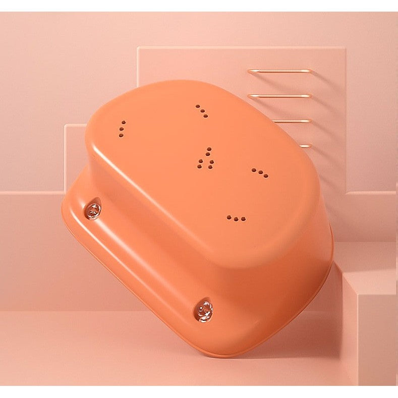 Cada Pliabila pentru Baie, Kadeny, din PP+TPE, pentru Copii 0-6 Ani, cu Picioare, Suport de Sezut, Scurgere Etans, 80 x 52 x 42 cm, Portocaliu