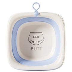 Cada Pliabila pentru Baie pentru Copii, Kadeny, Cadita pentru Bebelusi, Model Patrat pentru Fundulet, Albastru, 32x27.5x3.7 cm, 4 L