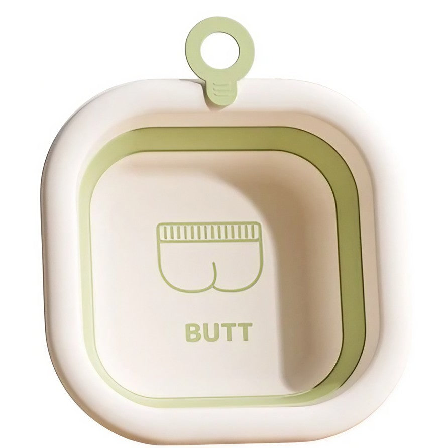 Cada Pliabila pentru Baie pentru Copii, Kadeny, Cadita pentru Bebelusi, Model Patrat pentru Fundulet, Verde, 30x30x3.5 cm, 3.5 L