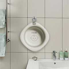 Cada Pliabila pentru Baie pentru Copii, Kadeny, Cadita pentru Bebelusi, Model Romb pentru Fata, Gri, 31.5x31.5x3.5 cm, 3L