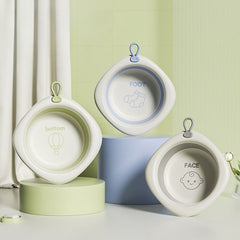 Cada Pliabila pentru Baie pentru Copii, Kadeny, Cadita pentru Bebelusi, Model Romb pentru Picioare, Mov, 31.5x31.5x3.5 cm, 3L