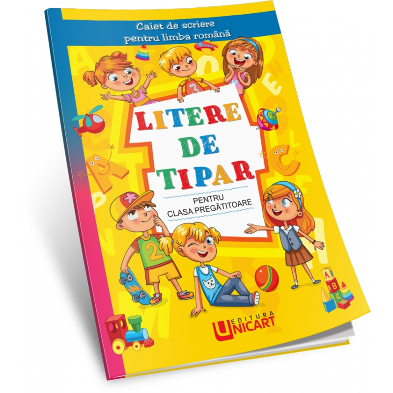 Caiet de scriere Unicart petru romana Litere de tipar