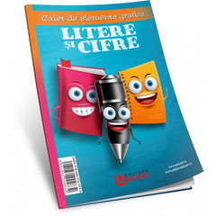 Caiet de scriere Unicart Cifre si litere Elemente grafice