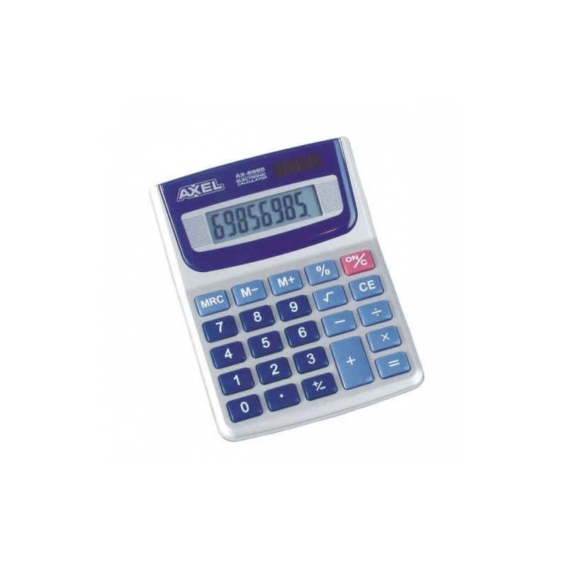 Calculator de birou Axel AX-8985 164190, 12 digiti, alimentare baterie, ecran inclinat