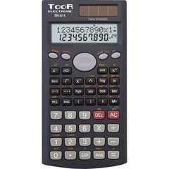 Calculator de birou Toor TR-511 120-1420, 12 digiti, alimentare baterie + solar, stiintific, negru