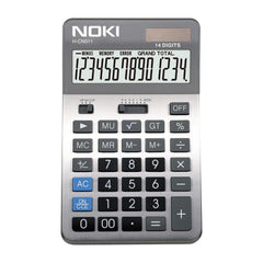 Calculator de birou Noki H-CN011, 12 digiti, alimentare baterie + solar, ecran inclinat