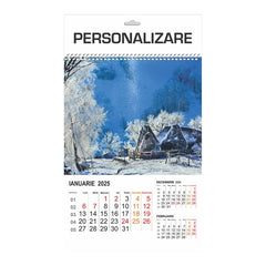 Calendar de perete ARHI, A3, cu spira, coala 115g/mp