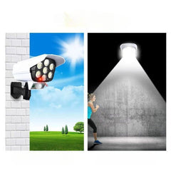 Camera de supraveghere falsa, incarcare solara, 77 LED-uri, senzor de miscare, Kaveny