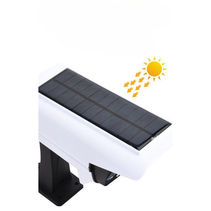 Camera de supraveghere falsa, incarcare solara, 77 LED-uri, senzor de miscare, Kaveny