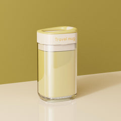 Cana Multifunctionala pentru Voiaj, Kadeny, cu Functii de Depozitare si Suport Articole Igiena Dentara, 13 x 6.8 x 6 cm, Galben