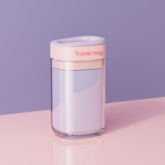 Cana Multifunctionala pentru Voiaj, Kadeny, cu Functii de Depozitare si Suport Articole Igiena Dentara, 13 x 6.8 x 6 cm, Roz Mov