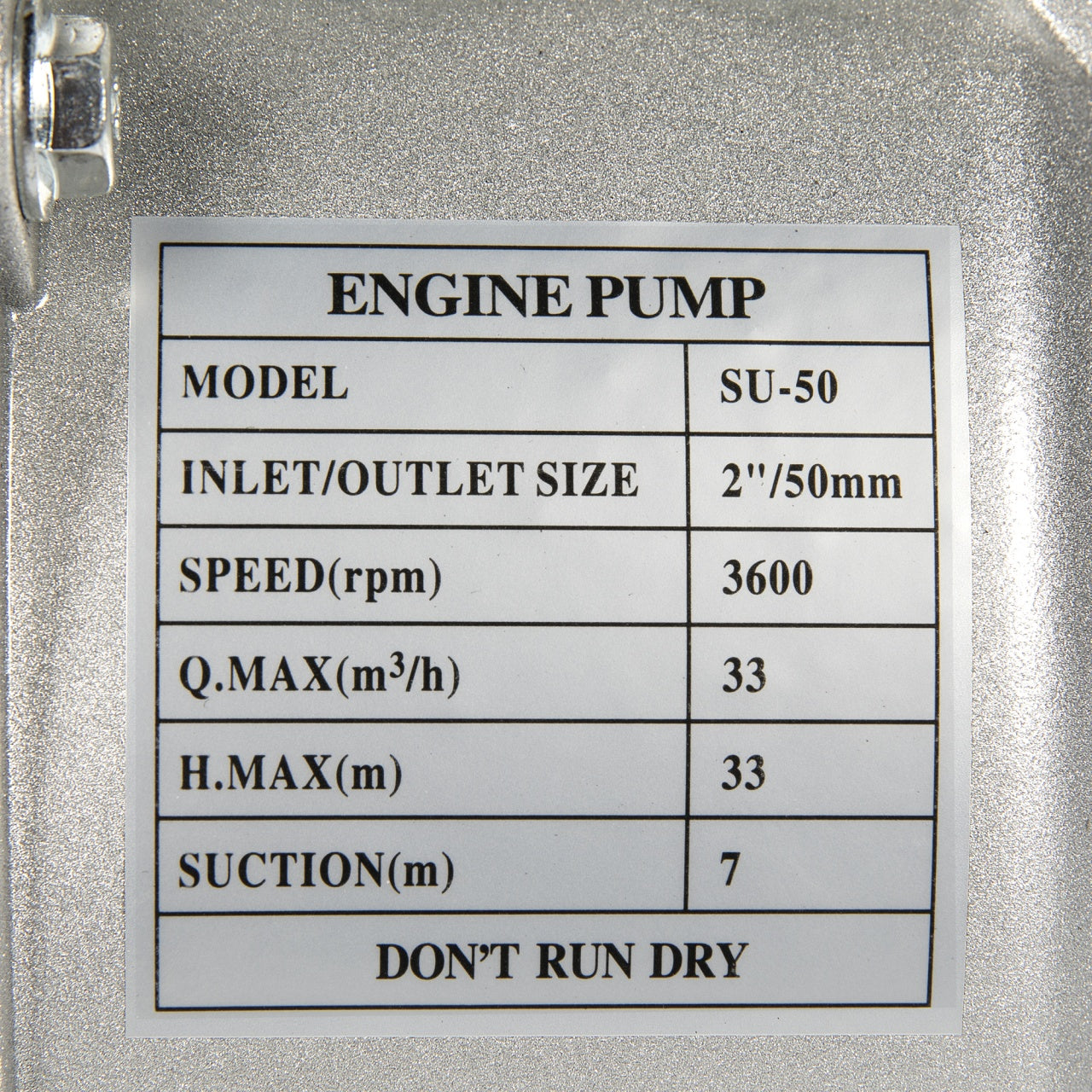 Cap motopompa Micul Fermier 2" cu fulie dubla