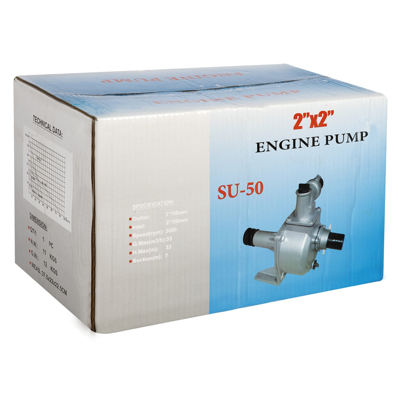 Cap motopompa Micul Fermier 2" cu fulie dubla