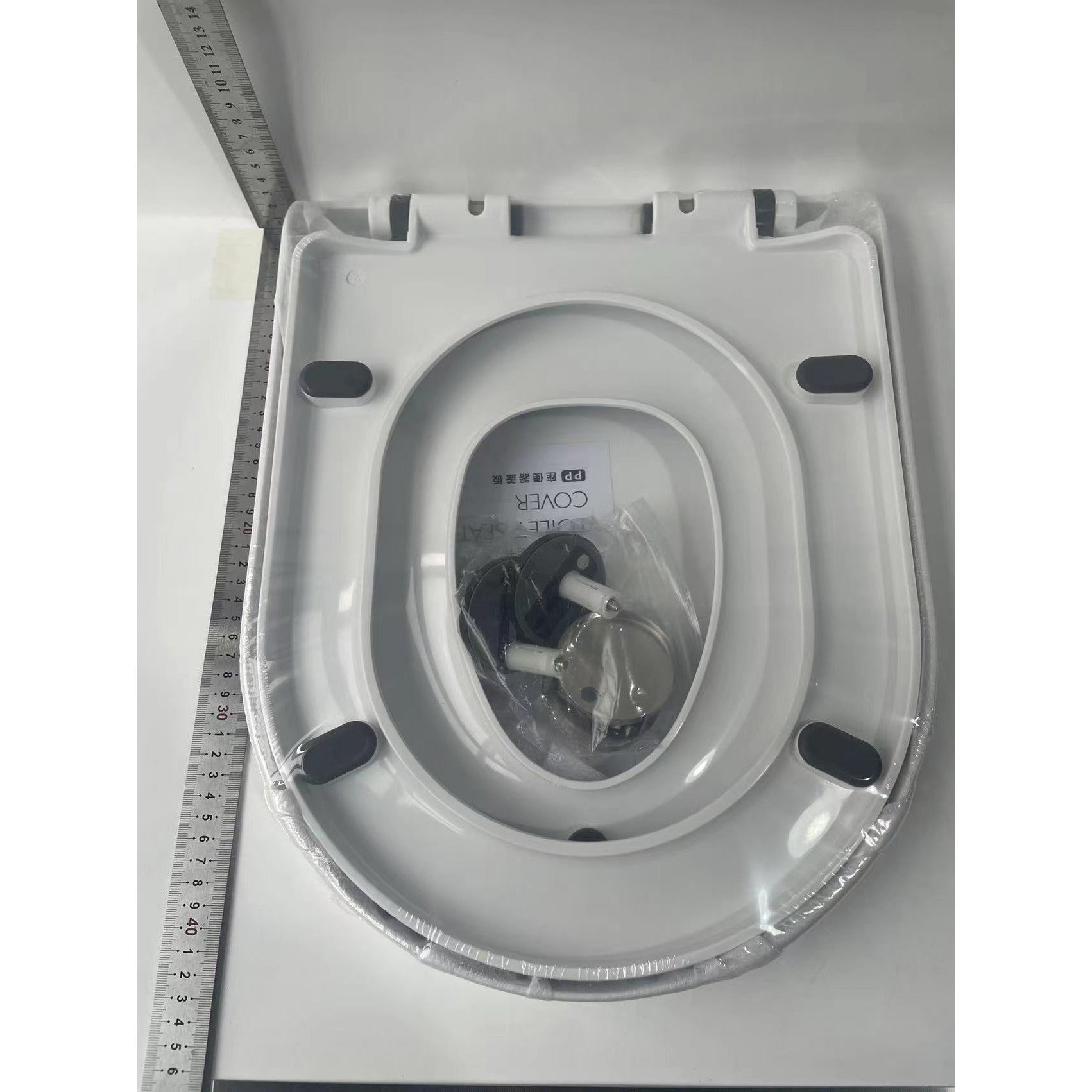 Capac de Toaleta cu Reductie 2 in 1, Kaveny, pentru Copii si Adulti, Coborare Lenta si Silentioasa, Instalare Usoara, din PP5 , in Forma de U, Alb