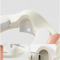 Capac WC cu Reductie, Kadeny, pentru Copii, cu Manere, Model Ursulet, Plastic Durabil, Roz