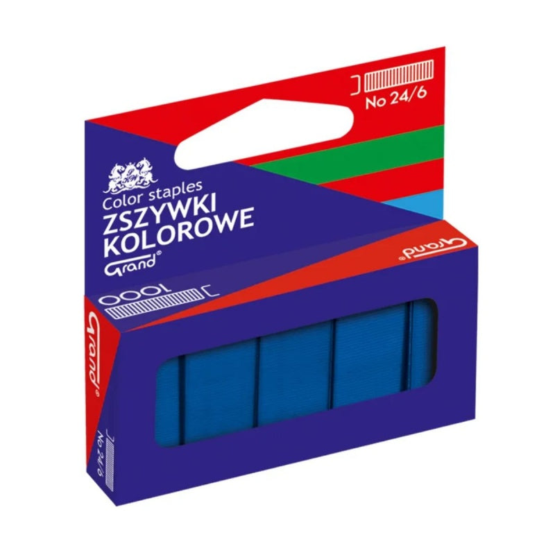 Capse Grand Yanda 110-1663, 24/6, albastru, set 1000 buc