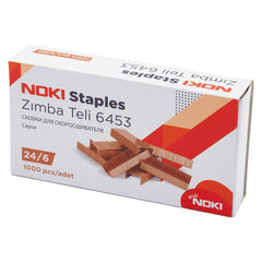 Capse Noki 6453, 24/6, 30 coli, auriu, set 1000 buc