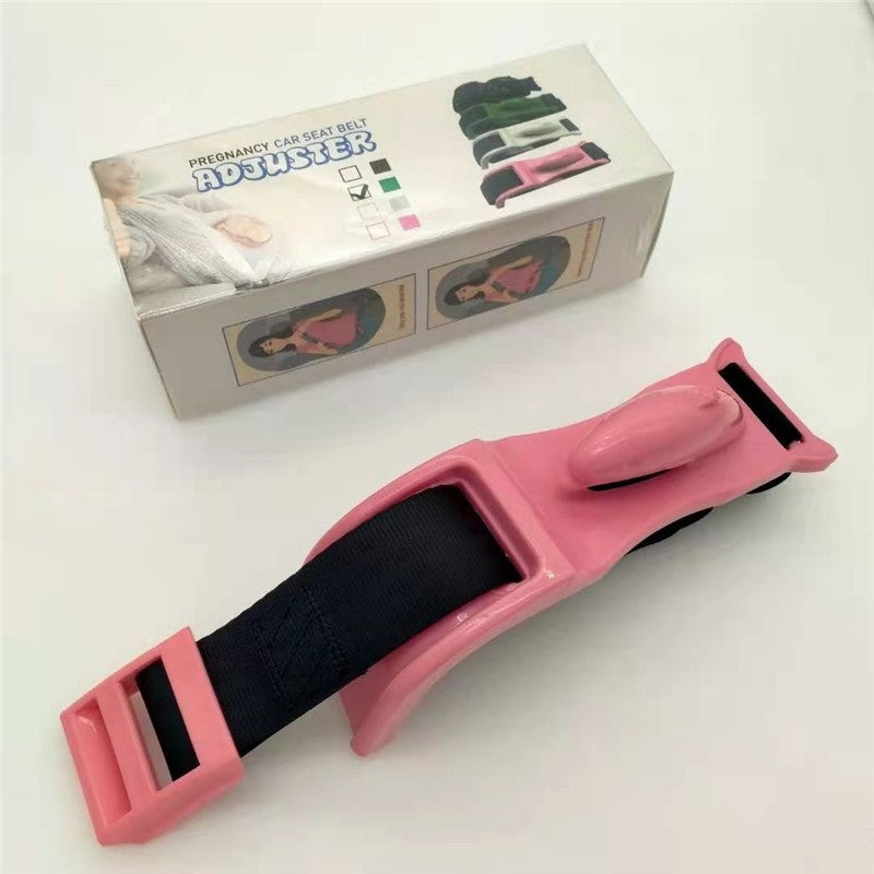 Deviator Centura de Siguranta, Kadeny, pentru Burtica Gravidelor, Universal, Ajustabil, 21x6 cm, Model Delfin Roz