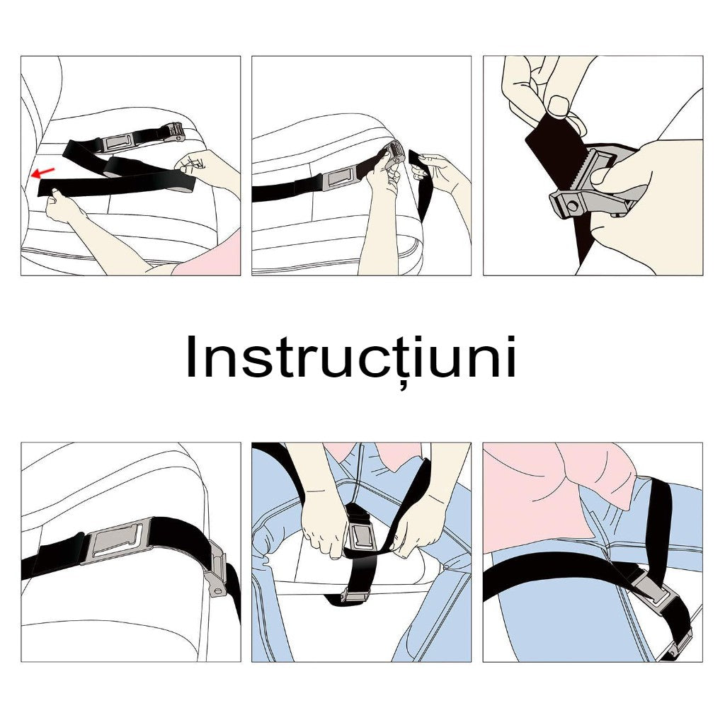 Deviator Centura de Siguranta, Kadeny, pentru Burtica Gravidelor, Universal, Ajustabil, 21x6 cm, Model Delfin Verde