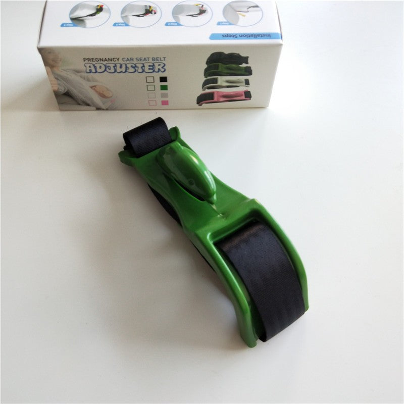 Deviator Centura de Siguranta, Kadeny, pentru Burtica Gravidelor, Universal, Ajustabil, 21x6 cm, Model Delfin Verde