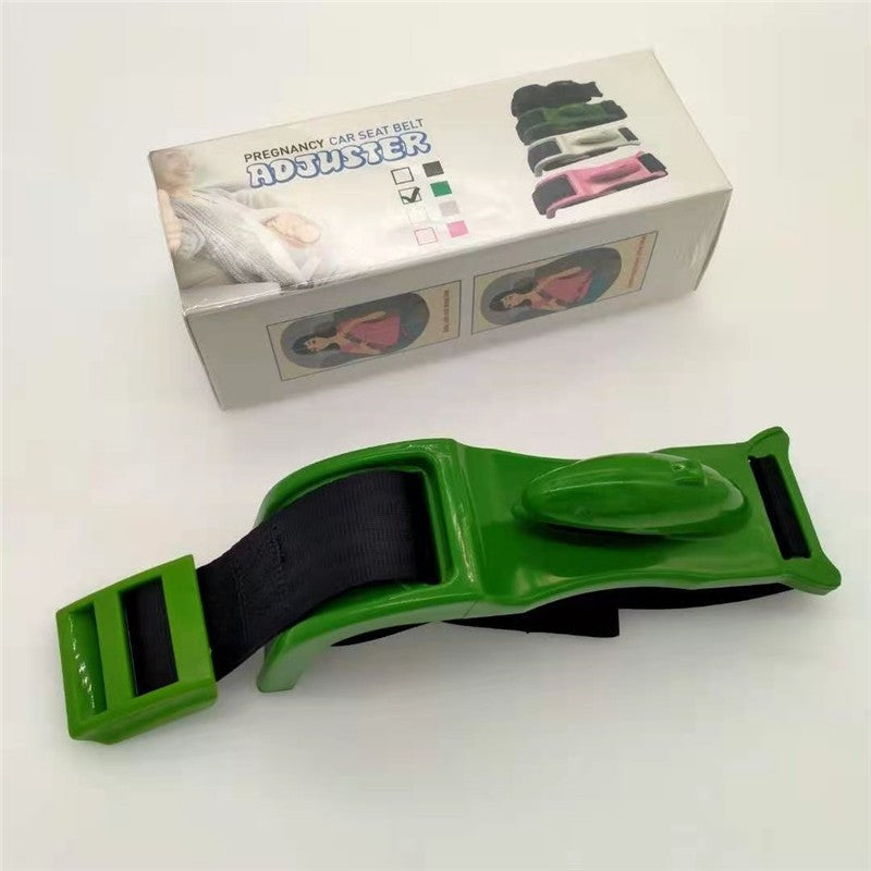 Deviator Centura de Siguranta, Kadeny, pentru Burtica Gravidelor, Universal, Ajustabil, 21x6 cm, Model Delfin Verde
