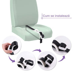 Deviator Centura de Siguranta, Kadeny, pentru Burtica Gravidelor, Universal, Ajustabil, 21x6 cm, Model Delfin Negru