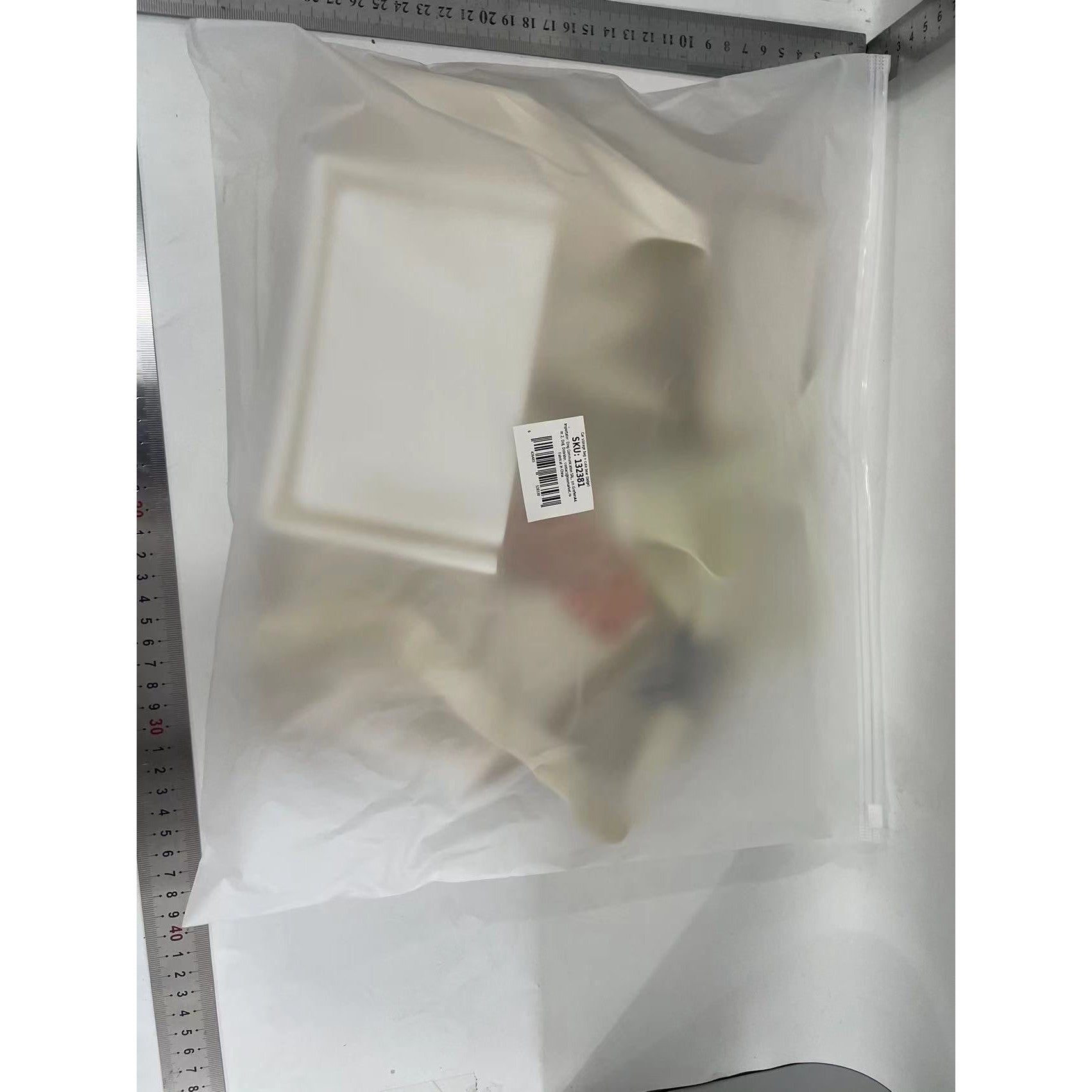 Geanta Multifunctionala de Depozitare, Kadeny, pentru Bancheta din Spate a Masinii, Animat, Model Ursuleti, Scris Good Day, Suport Servetele si Telefon, 25x31 cm, Bej